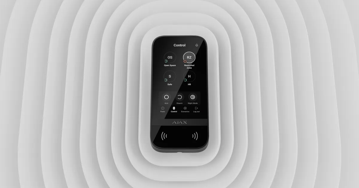 Alarmschutz24 Touch-Bedienteil – Touchscreen-Bedienteil innen