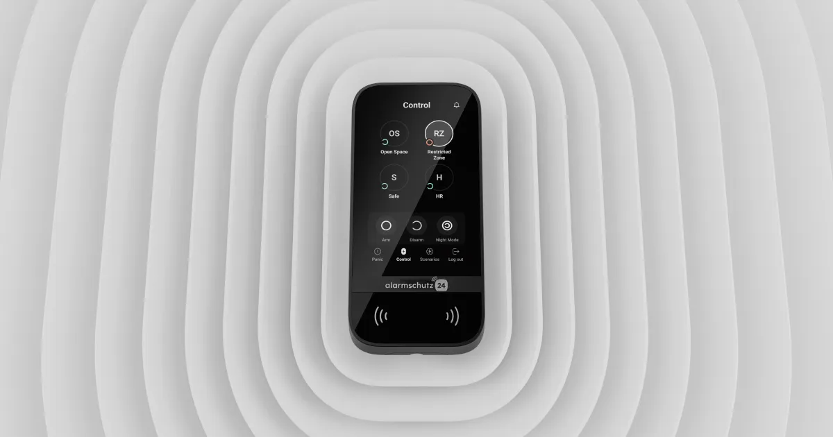 Alarmschutz24 Touch-Bedienteil – Touchscreen-Bedienteil innen